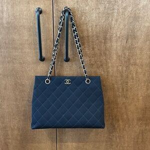 CHANEL Black Quilted Shoulder Bag